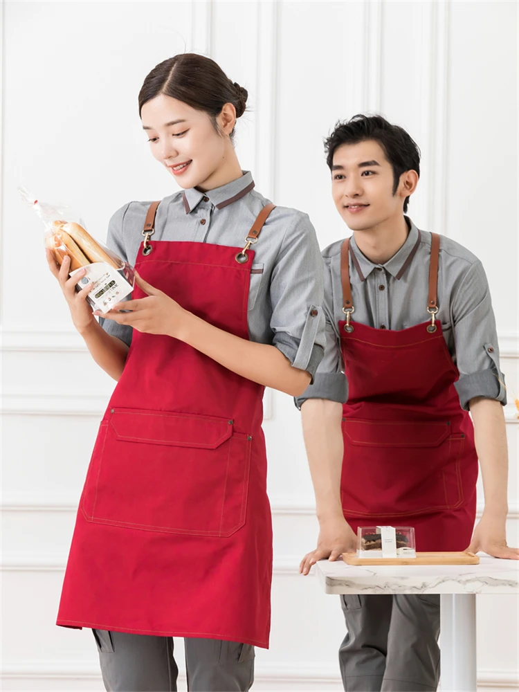 Tablier de boulangerie pour Pizza, café, pâtisserie, avec Logo d