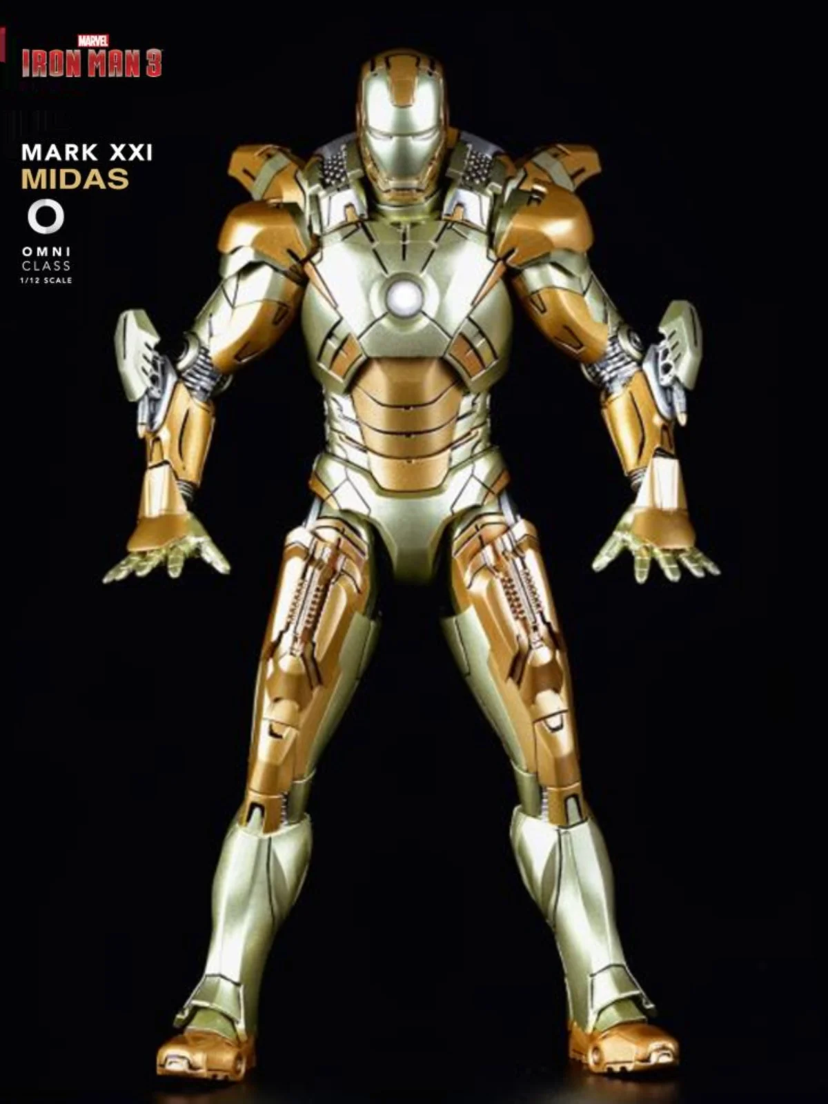 

Genuine Marvel 1/12 Cs Iron Man Mk21 Alloy Hand Set Avengers 4 Surrounding Iron Man Mk7 Soldier Doll Display Toy Gifts