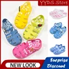 Summer Girls Sandals Breathable Beach Hole Shoes Jelly Color Non-slip Roman Sandals Toddler Children Garden Jelly Shoes 1