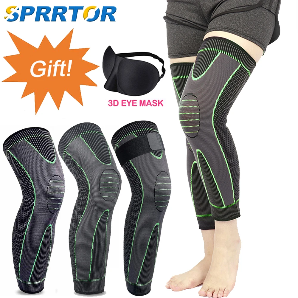 

Sports Full Leg Compression Sleeves Knee Braces Support Protect Full Leg Braces Weightlifting Arthritis Joint Pain Muscle Tear