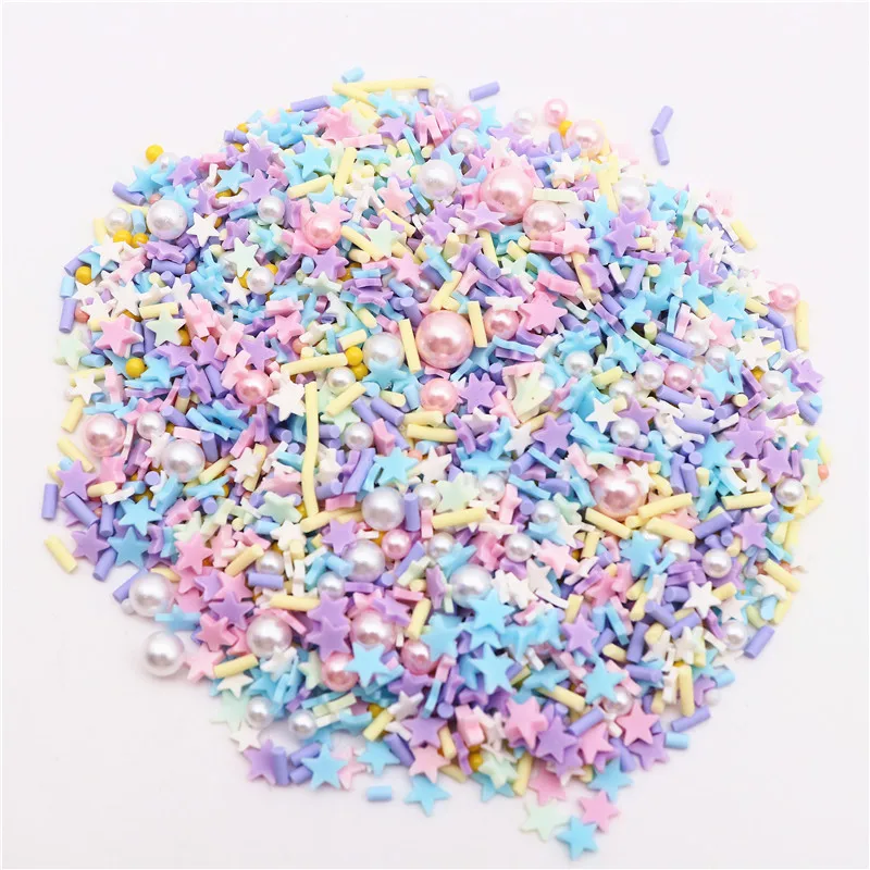 Polymer clay 10g sprinkles slices for DIY hairpin crafts