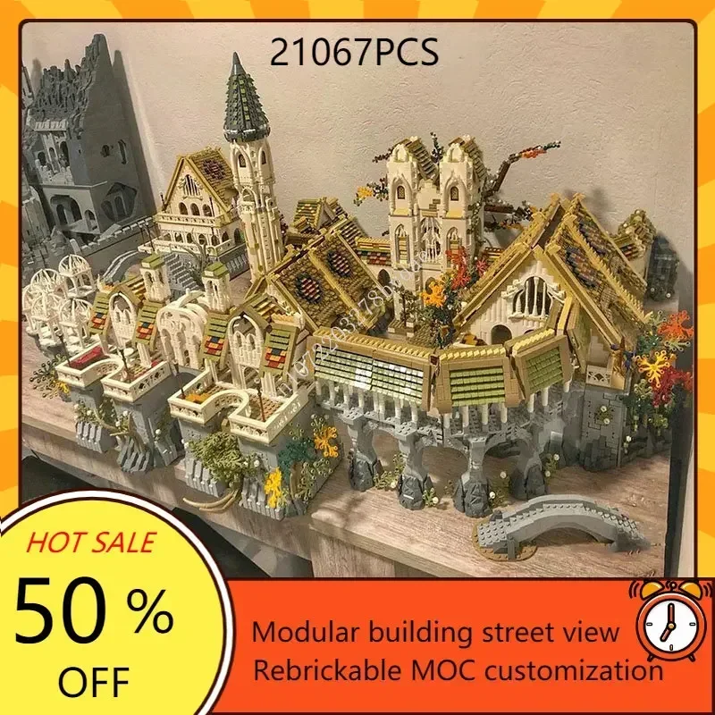 

Magic Fairy Town Modular MOC Creative street view Model Building Blocks Architecture DIY Education Assembly Model Toys Gifts