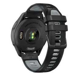 Versatile 22mm Silicone Smartwatch Strap Replacement Bracelet - 22mm (Black gray)