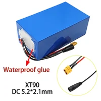 Batterie au Lithium 48V, 10ah, 15ah, 20ah, 25ah, 30ah, 21700, 1000 cycles, avec BMS 30a, pour outils électroniques, scooter, cellules de rechange + chargeur 54.6V 2