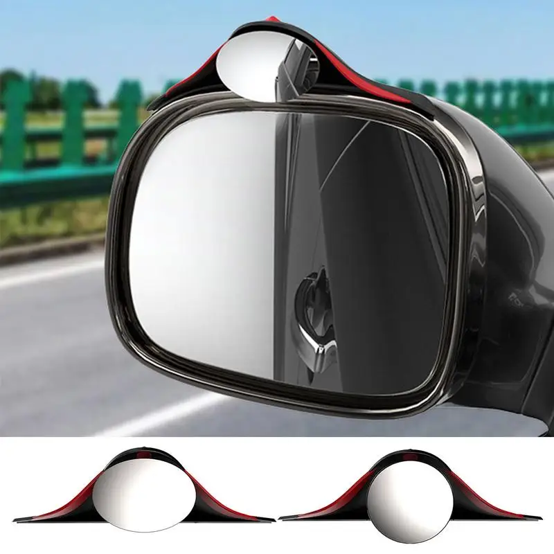 

Universal Car Mirror 2 In1 Reversing Rain Eyebrow Wide Angle Rear Mirrors Blind Spot Car Mirror Rain Guard Self Adhesive For car