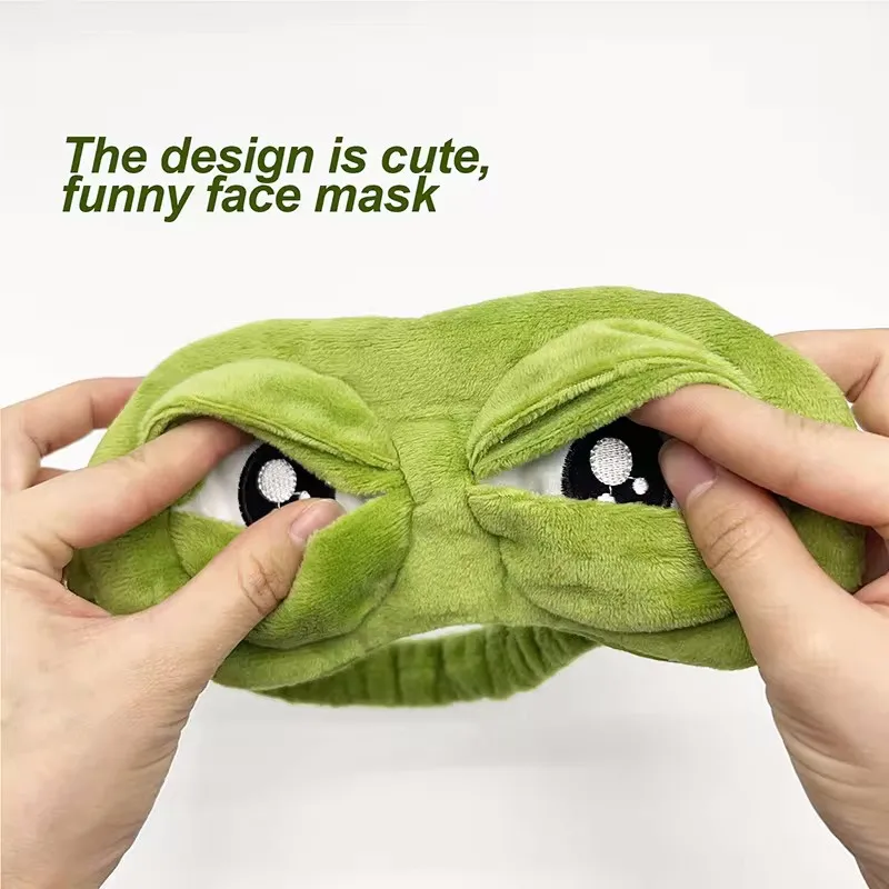 Description Picture 6 of item1pcs Cute Frog Sleep Eye Mask, Eye Protector, Lunch Break Shading Sleep Eye Mask, Soft & Comfortable Eye Mask