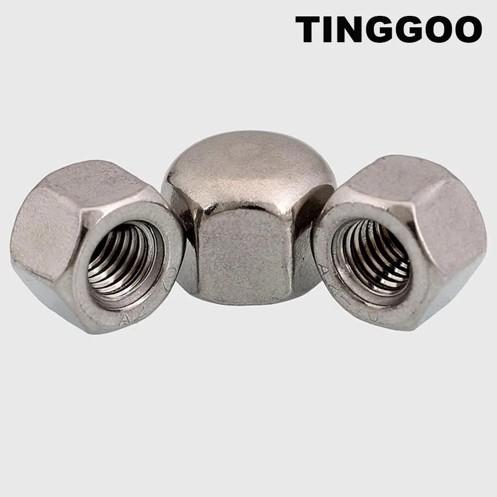 

1/10pcs M3 M4 M5 M6 M8 M10 M12 M14 M16 304 Stainless Steel Hex Hexagon Decorative Short Low Cover Cap Blind Acorn Nut DIN917