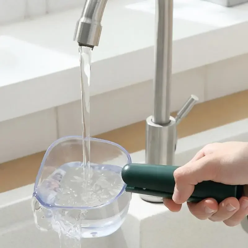 New Long Handle Measuring Spoon With Clip Cute Scoop Rice Digging Flour Digging Rice Baking Pet Feeding Dog Cat Food