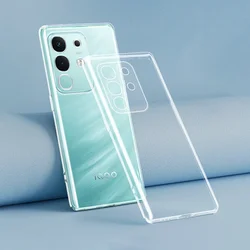 Soft Clear Phone Cases - Ultra - Slim Shockproof Back Cover for Vivo iQOO Z9 Turbo (Clear)