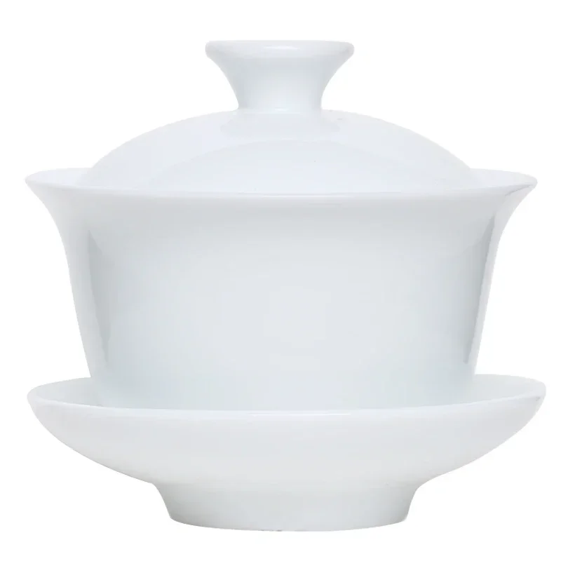 Tea Set Mini 60ml Gaiwan For Tea Solid White Porcelain Tureen With Lid Teaware Travel Kung Fu Tea Set Chinese Cup Bowls Small Chawan