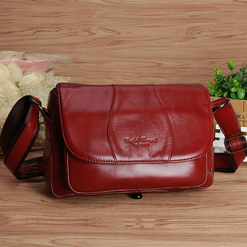 

Women Genuine Leather Messenger Shoulder Bag Travel Luxury Shopping Designer Ladies Female Single Sling Cross Body Hobo Bags