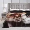 Mylene Farmer Flannel Blankets Quality Warm Soft French Singer Throw Blanket Spring Travel Outdoor Print Bedspread 4