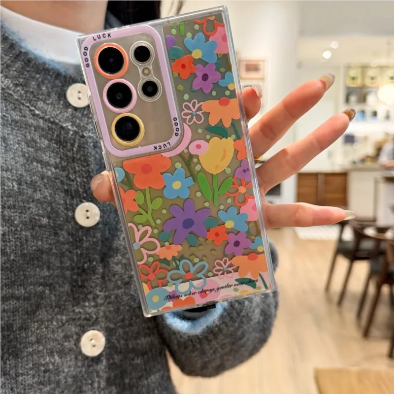 Luminous Floral Design Fashion Trend Phone Case Cover