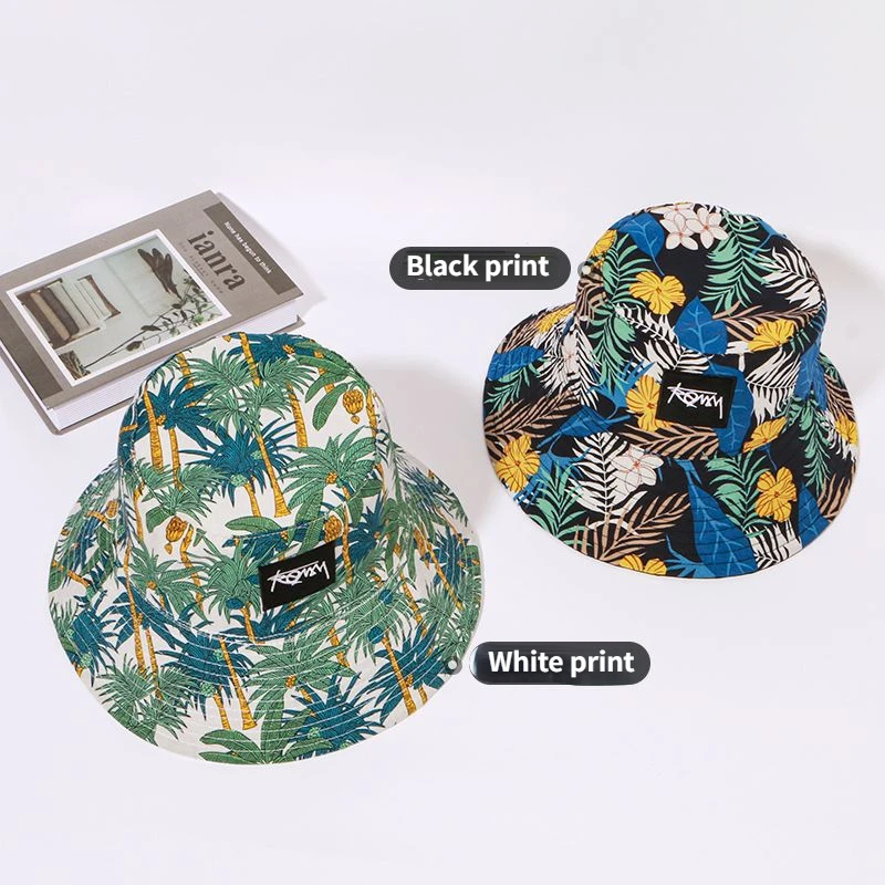  - Fashion Reversible Fisherman Hat Hawaii Autumn Summer Plus Size Hiphop Bucket Hats Men Caps Women Casual Street Panama Hat