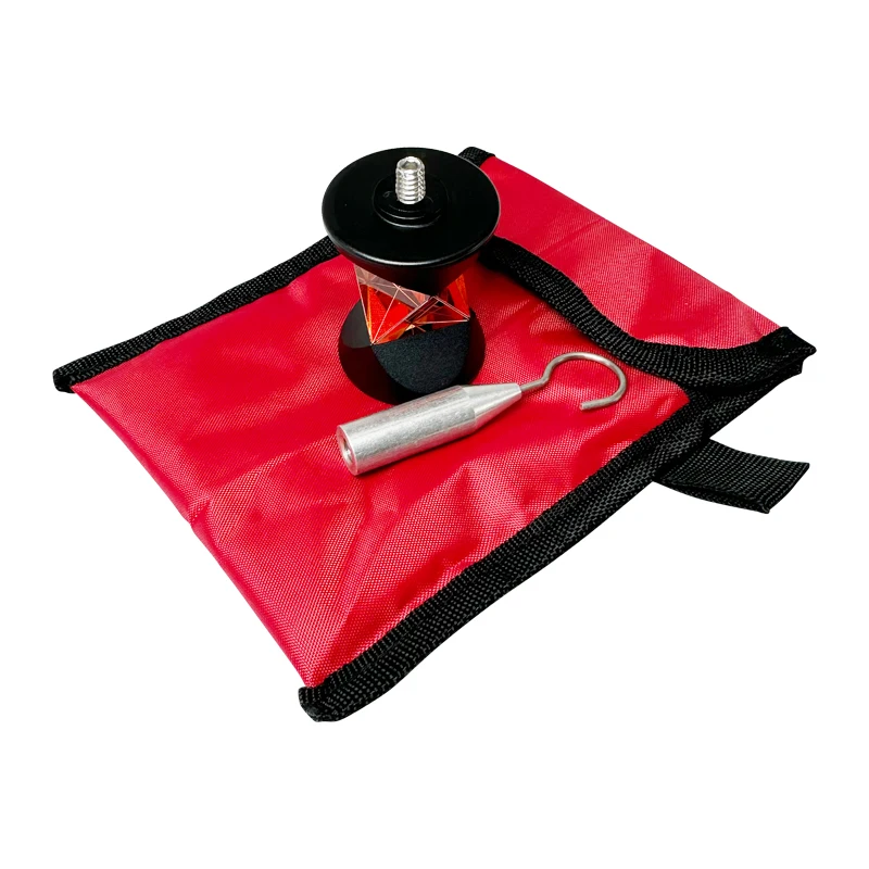 GRZ101 Replacement 360° Mini Survey Prism For Leica Total Station - Copper Coated, With L-Bracket