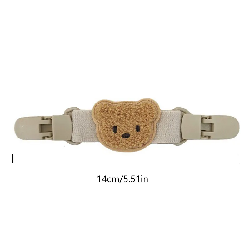 Plastic Pants Clips Elastic Fixed Buckle Clothes Plush Bear Waistband Extender For Baby Garment Non-slip Bed Sheet Fasteners images - 6