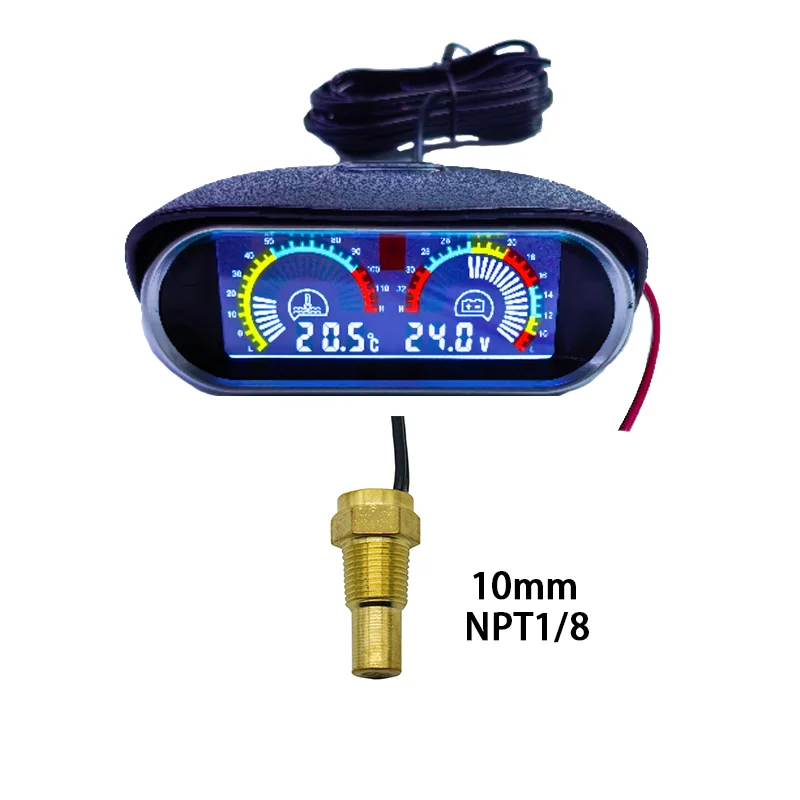 ตัวเลือกสินค้า เครื่องวัดอุณหภูมิน้ำดิจิตอล 24V พร้อมเซ็นเซอร์ 1/8NPT