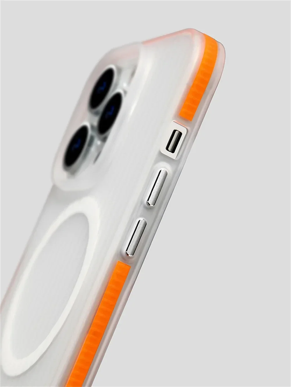Corrugated Magnetic Wireless Charging Case with Non-slip Matte Finish