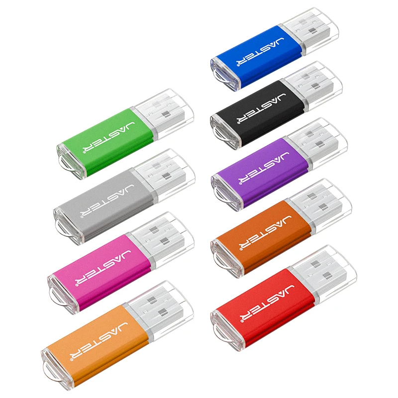 Mini Metal Pen Drive 128GB Portable USB Flash Drive 64GB Creative Business Gifts Memory Stick Free Key Chain Pendrive 32GB Black