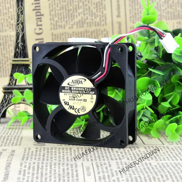 

New 8025 AD0812XB-A73GP DC12V 0.55A 8CM Cooling Fan Assembly Kit