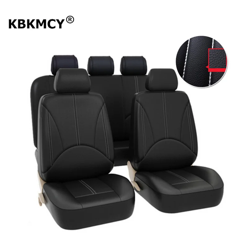 KBKMCY PU Leather Car Seat Cover Front Seats Cover for Subaru Impreza ForesterAutomobiles Seat