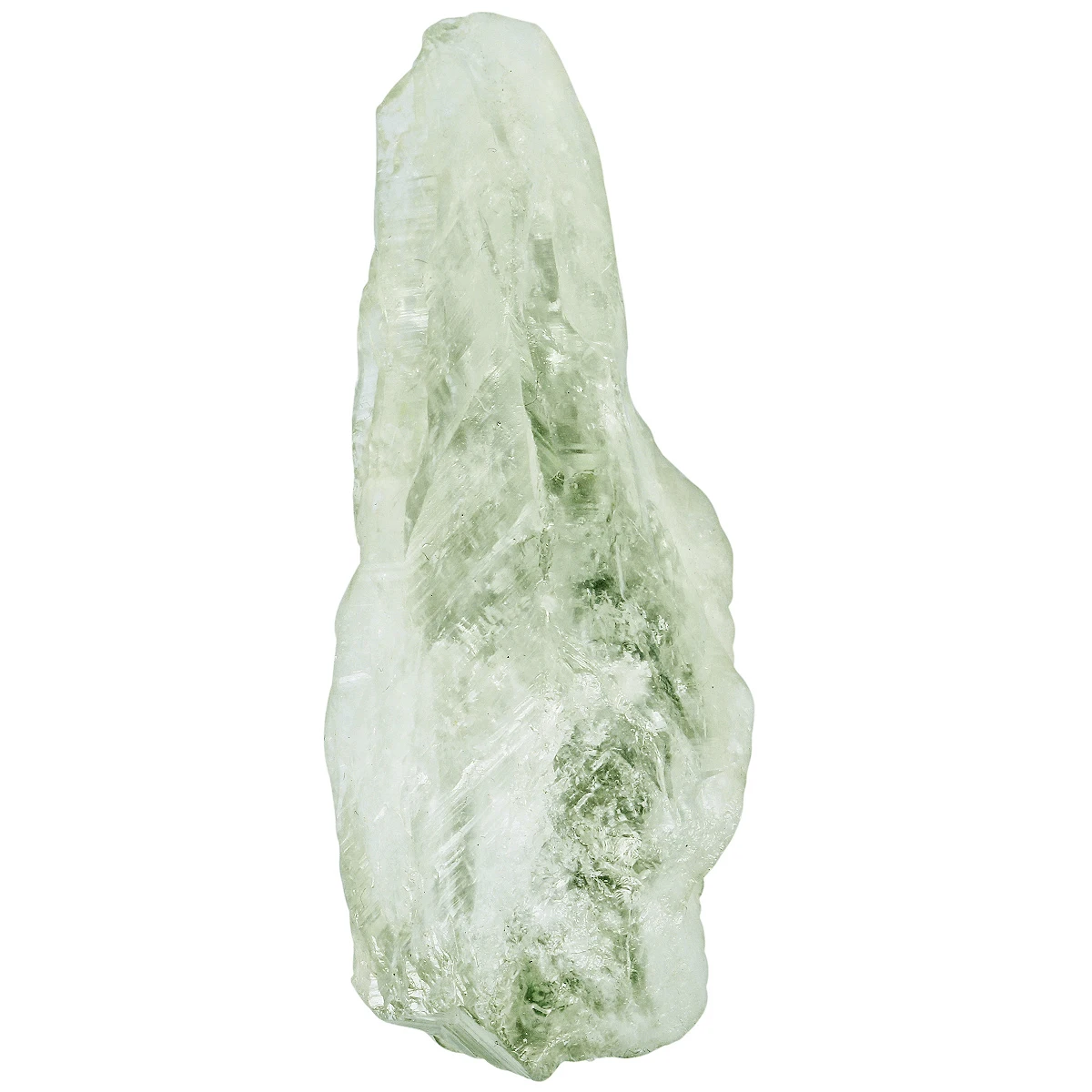 1Pc Irregular Green Crystal Quartz Point Wand Healing Rough Stone Minerals Specimen For Home Decor DIY Jewelry Accessories