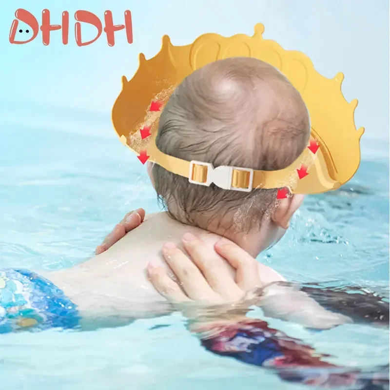 Baby Shower Cap Adjustable Hair Wash Hat for Newborn Baby Goods Infant Ear Protection Kids Shampoo Shield Bath Head Cover hair wash hat hair wash shield shampoo shower cap baby hat baby head protector