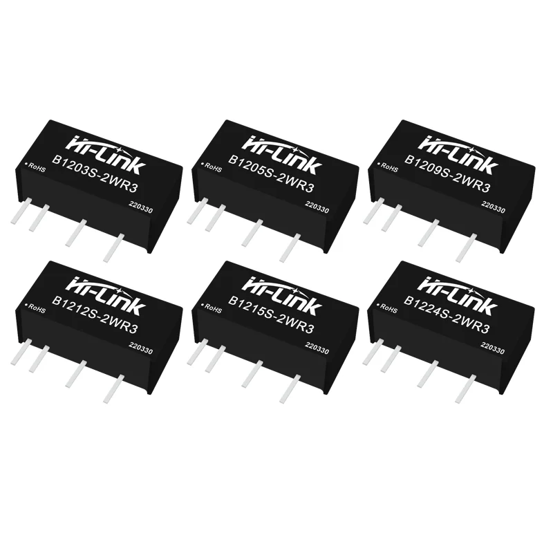Switching Power Supply Power Supply Power Adapter Hi-Link 2W 3V/5V/9V/12V/15V/24V High Efficiency DC DC Converetr Step Down Isolated