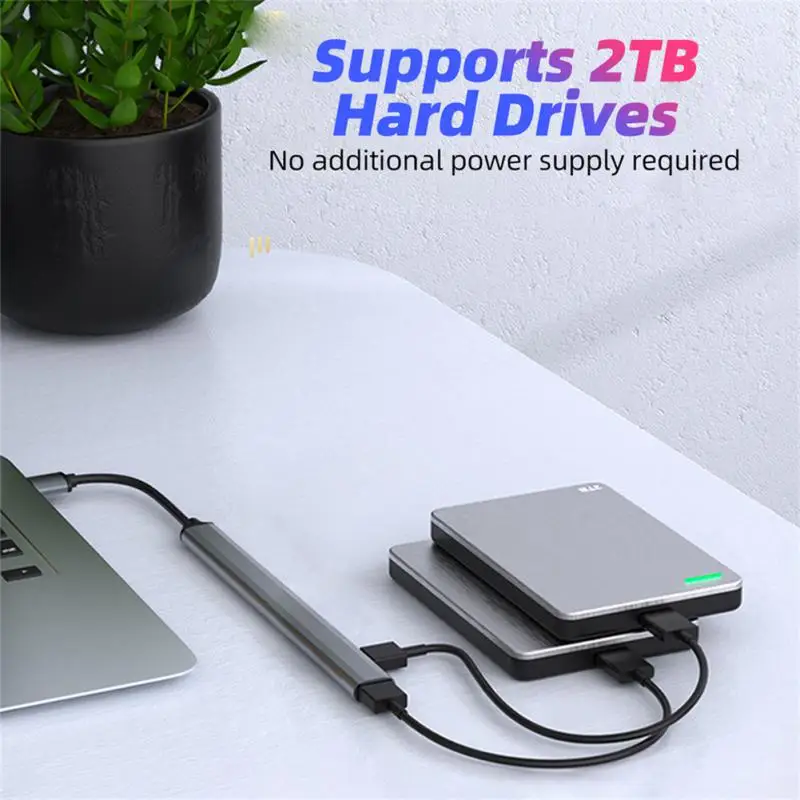 3.0 Hub Usb Hub 3.0 Usb Splitter 7 Porte Espansore Multiplo Usb Tipo C Hub Adattatore Otg Per Laptop Pc Hard Drive Mouse Keyboard