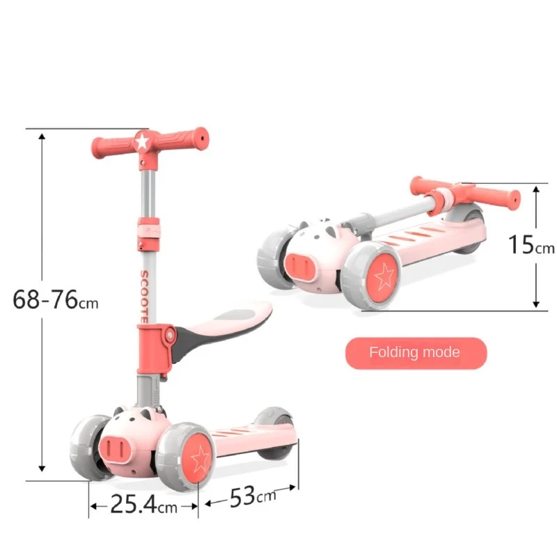 TULX Motion Scooter Features Foldable Seats And Wear-resistant Tires Making Travel Safer And More Reassuring For Children