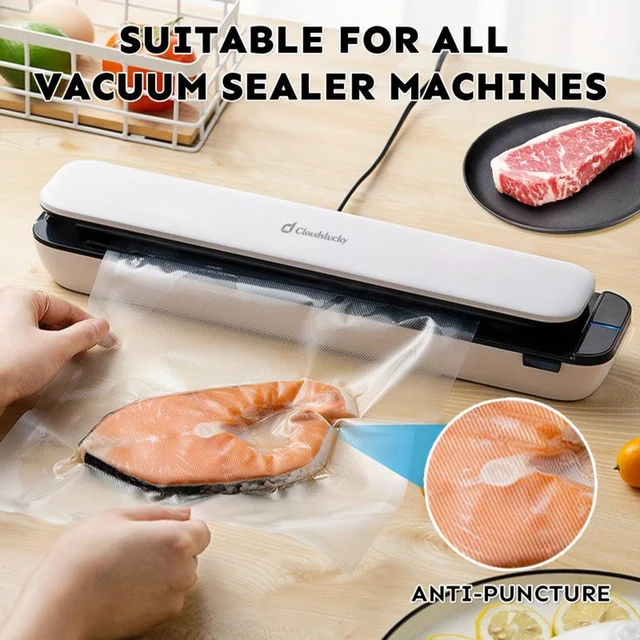 50 sacs de conservation sous vide de qualité supérieure, fraîcheur et stockage des aliments, sacs de rangement réutilisables sans BPA, organisateur de cuisine 6