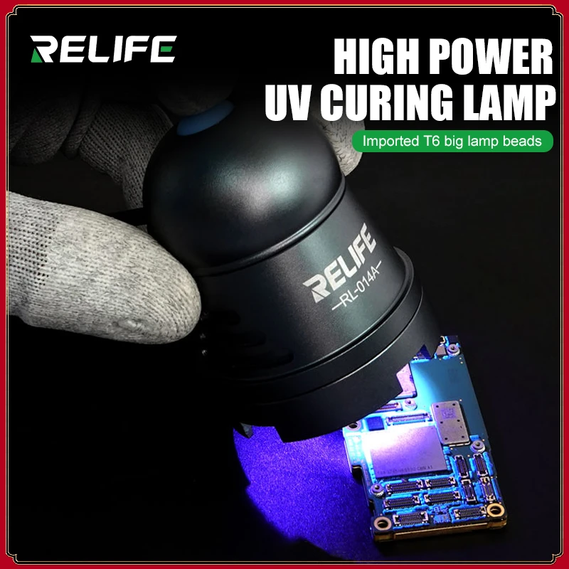 

RELIFE RL-014A Intelligent UV Curing Lamp Green Oil Fast Curing Light for Mobile Phone Motherboard UV Glue Curing Repair Lamp