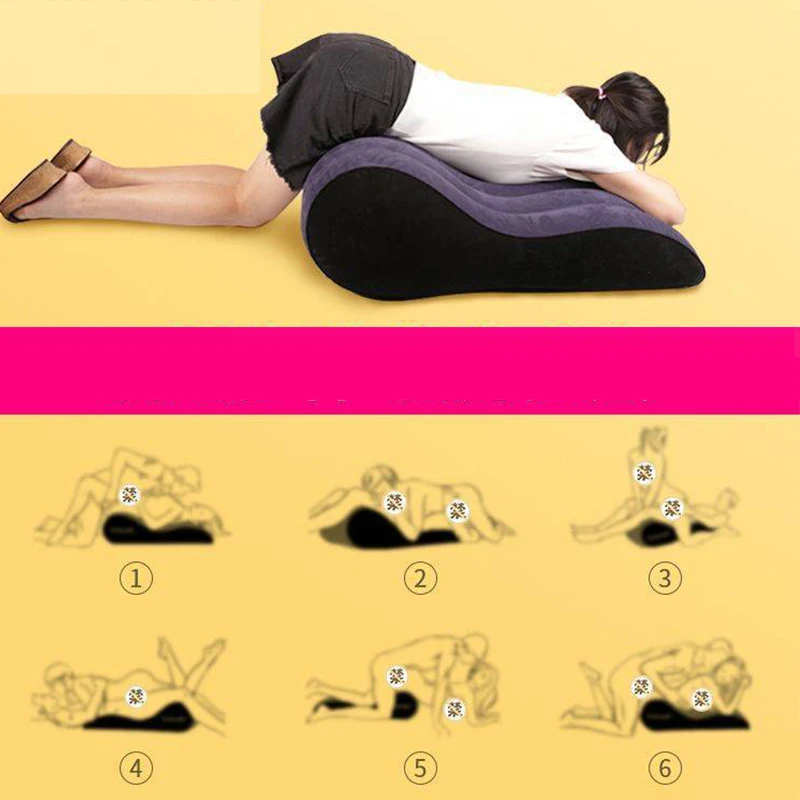 Inflatable Sofa Bed Pillow for Sex Pillow Sextoys Sexy Toys Couples Pregnancy Position Support Air Cushion BDSM Erotic Seks