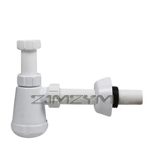 Basin Sink Waste Pipe Kit Waste Pipe Wall Drainage Plumbing Tube Basin Waste Hose Bottle Plumbing P-Trap Wash Pipe