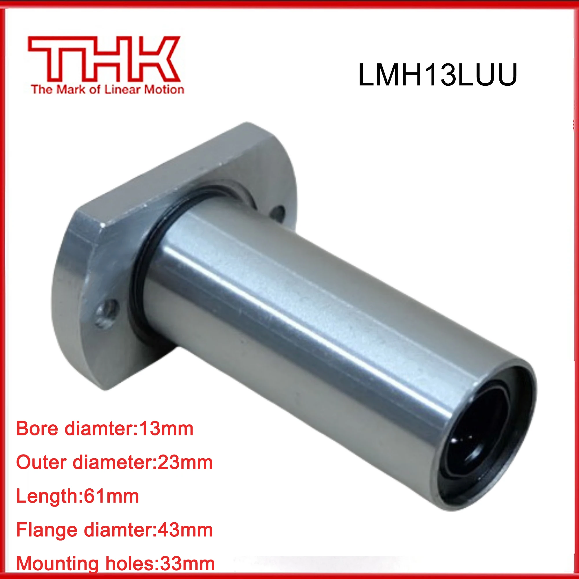 THK Linear bearings LMH13LUU LMH13L guide rails for 3D Printer CNC Actuator Spindle Guides for Robot Lathe Shaft