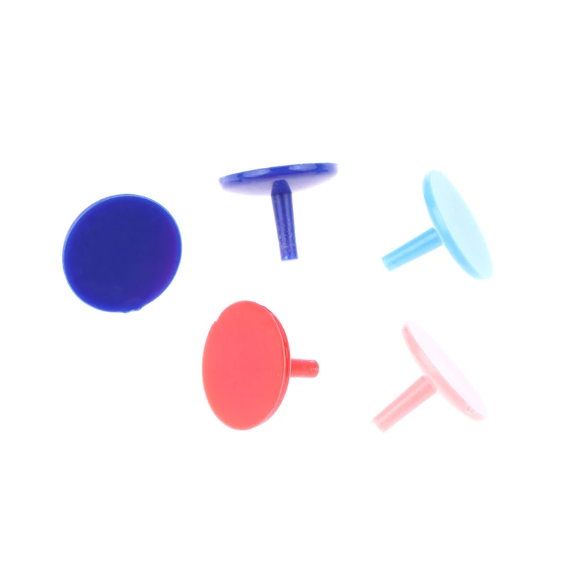 뜨거워요 50개/팩 골프 공 마크 휴대용 원형 플라스틱 플랫 골프 공 위치 표시기 랜덤 컬러 골프 액세서리