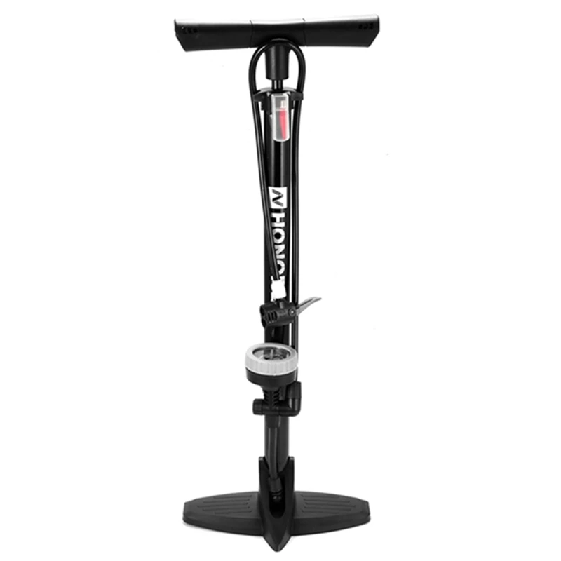 

Honor Bicycle Floor Air Pump High Pressure Bicycle Tire Inflator Portable Home Car Motorcycle Basketball Durable Black