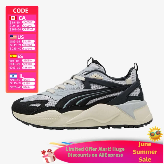 PUMA RS-XEfekt Premium Chaussures de sport basses confortables, polyvalentes et tendance, gris neutre 401263-02 1