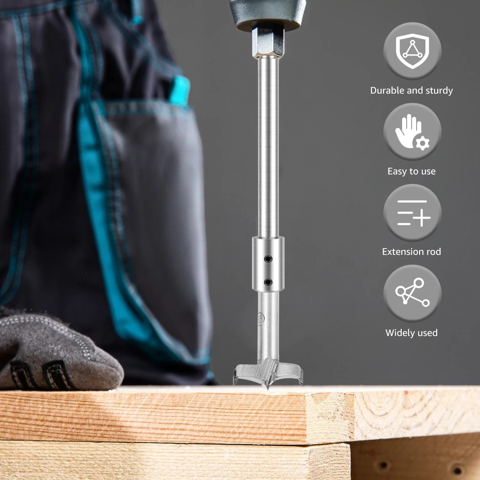 Ensemble D'extensions Pour Foret/embouts Hexagonaux - Multi Tailles - Acier - Pour Perceuse/visseuse