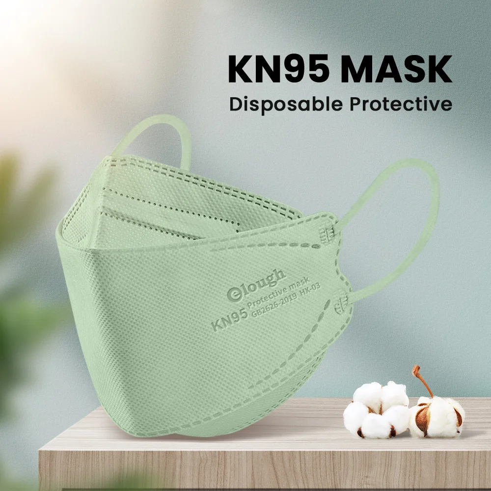Elough Fish Mask FFP2 Mascarillas CE Adulto KN95 Masks FFP2 Approved Spain 10-100 PCS colors fpp2 respiratory Face Mask ffp2mask