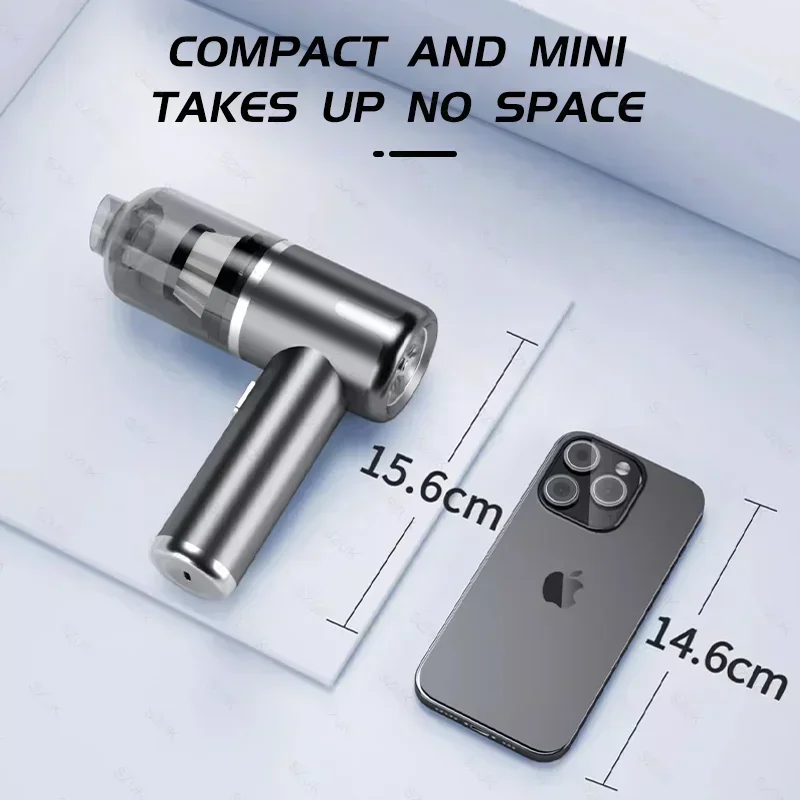 SZUK 148000PA Car Vacuum Cleaner Mini Wireless Handheld Portable Vacuum Cleaner Strong Suction Vacuum Cleaner Cleaning Machine 6