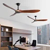 5-Leaf Strong Wind Nordic Ceiling Living Room Dining Room Industrial American Retro Commercial Variable Frequency Light Free Fan 6