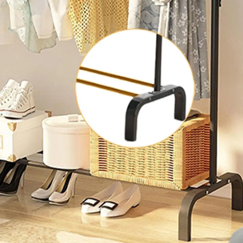 1Pc Garment Storage Rack Good Load Bearing Shoes Drying Stand Non-Slip Save Space Shoes Clothes Laundry Drying Rack for Home 4