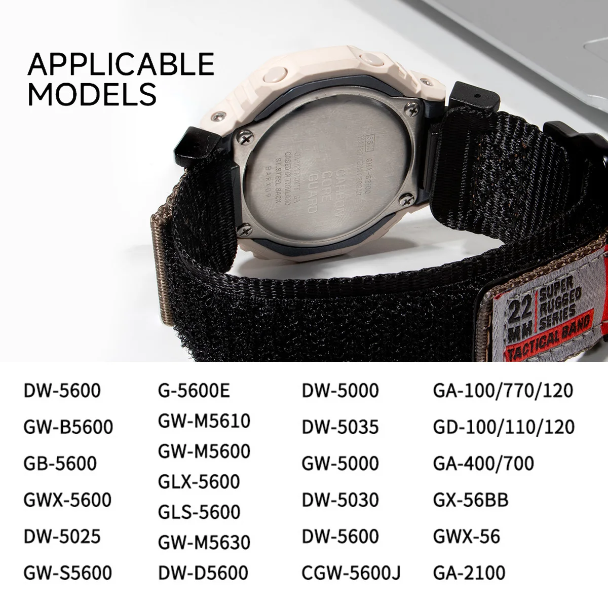Nylon Sport Watch Strap - Soft and Durable Wristband Bracelet