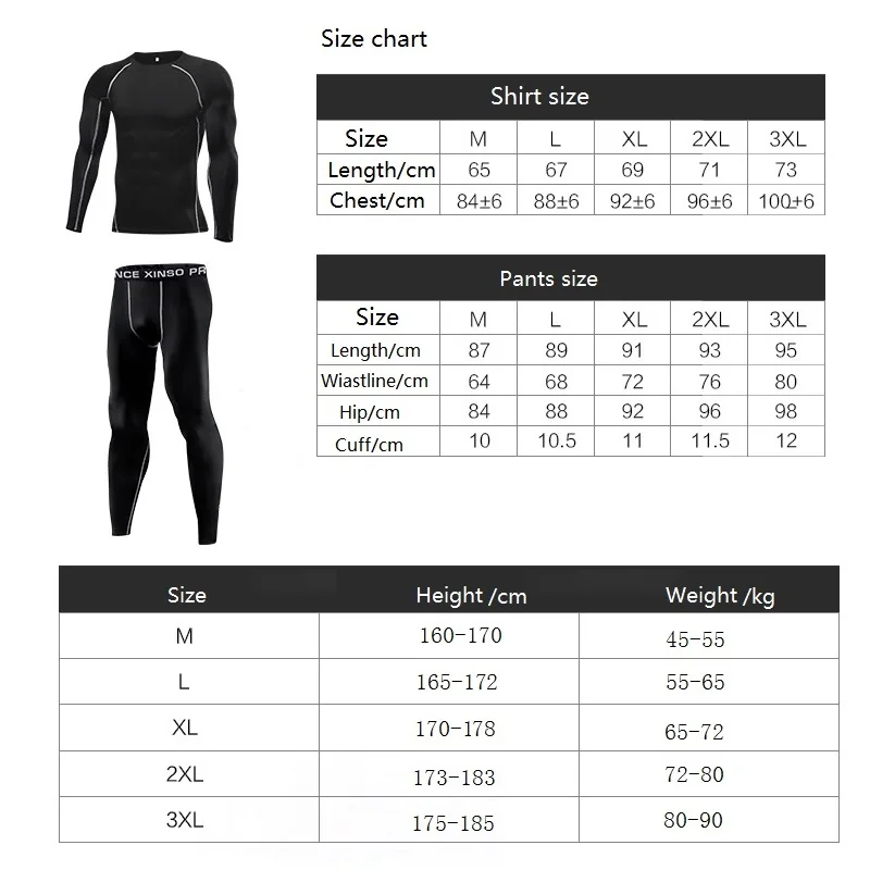 Thermal Underwear Men Compression Long Johns Keep Warm Winter Inner Wear  Clothes For Tracksuit Thermal Pants Shirt Men