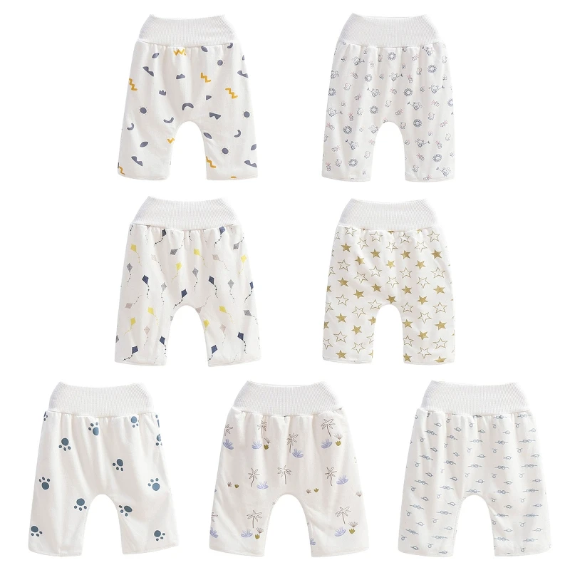 

2 in 1 Comfy Waterproof Absorbent Washable Nappy Pants Children Baby Cotton Diaper Skirt Shorts