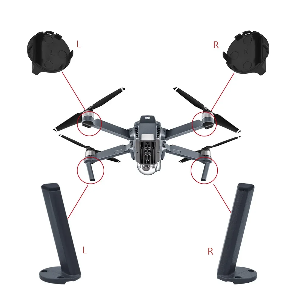 Drone Accessories Drone Landing Gear Drone Repair Parts Left Right Replacment Landing Gear for DJI Mavic Pro Platinum Drone Back Leg Front Rear Feet Accessory Motor Base Mount Repair