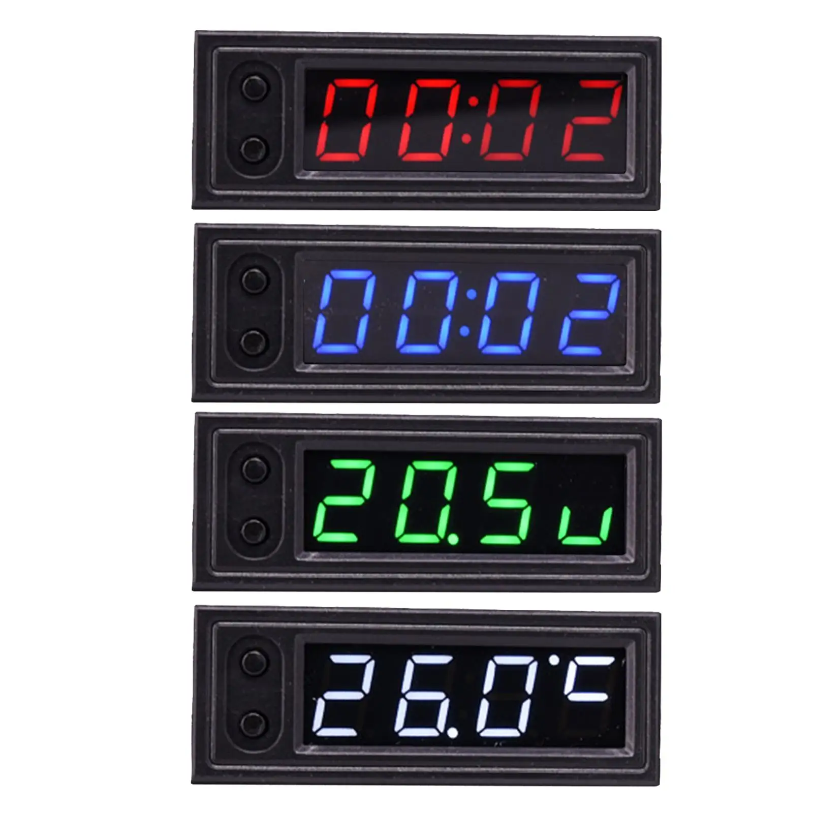 Automobile Car Clock Voltmeter  Professional High Performance  Weight Compact High-Precision LED Digital Display