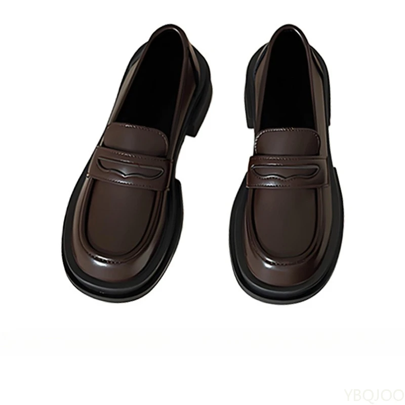 2026 Spring and Autumn Fashion New Style Casual Comfortable Versatile Women's Le Fu Shoes Retro Shallow Mouth Single Shoes