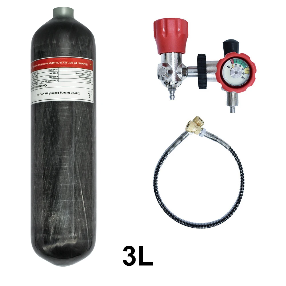 Serbatoio Aria Fibra Di Carbonio TUXING 3L 4500psi - Per PCP, Paintball E Subacquea - Foto 10
